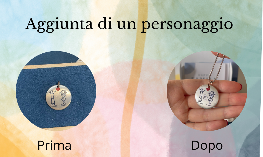 Come aggiungere un personaggio ai propri gioielli personalizzati Happy Family