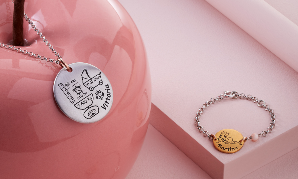 BNQL - Braccialetto per adrina, figlioccia, idea regalo per battesio