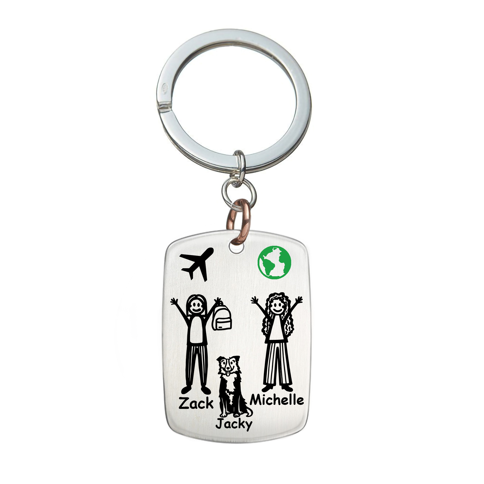 Guida sicuro abbiamo bisogno di te qui con noi portachiavi - Regalo del marito - Portachiavi del papà - Regalo del papà - Regalo del papà - Regalo della festa del papà - Italia